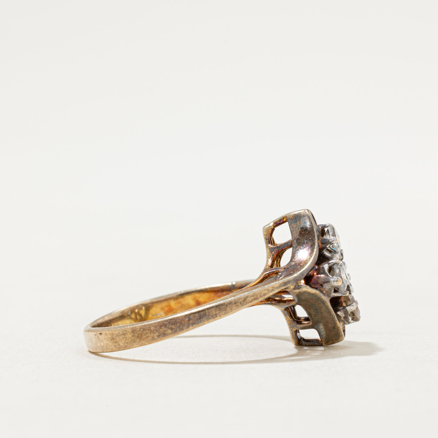 Elegant Diamond Cluster Cocktail Ring | 0.45ctw | Size 8.25 | Perfect for Evening Parties, Weddings & Special Occasions