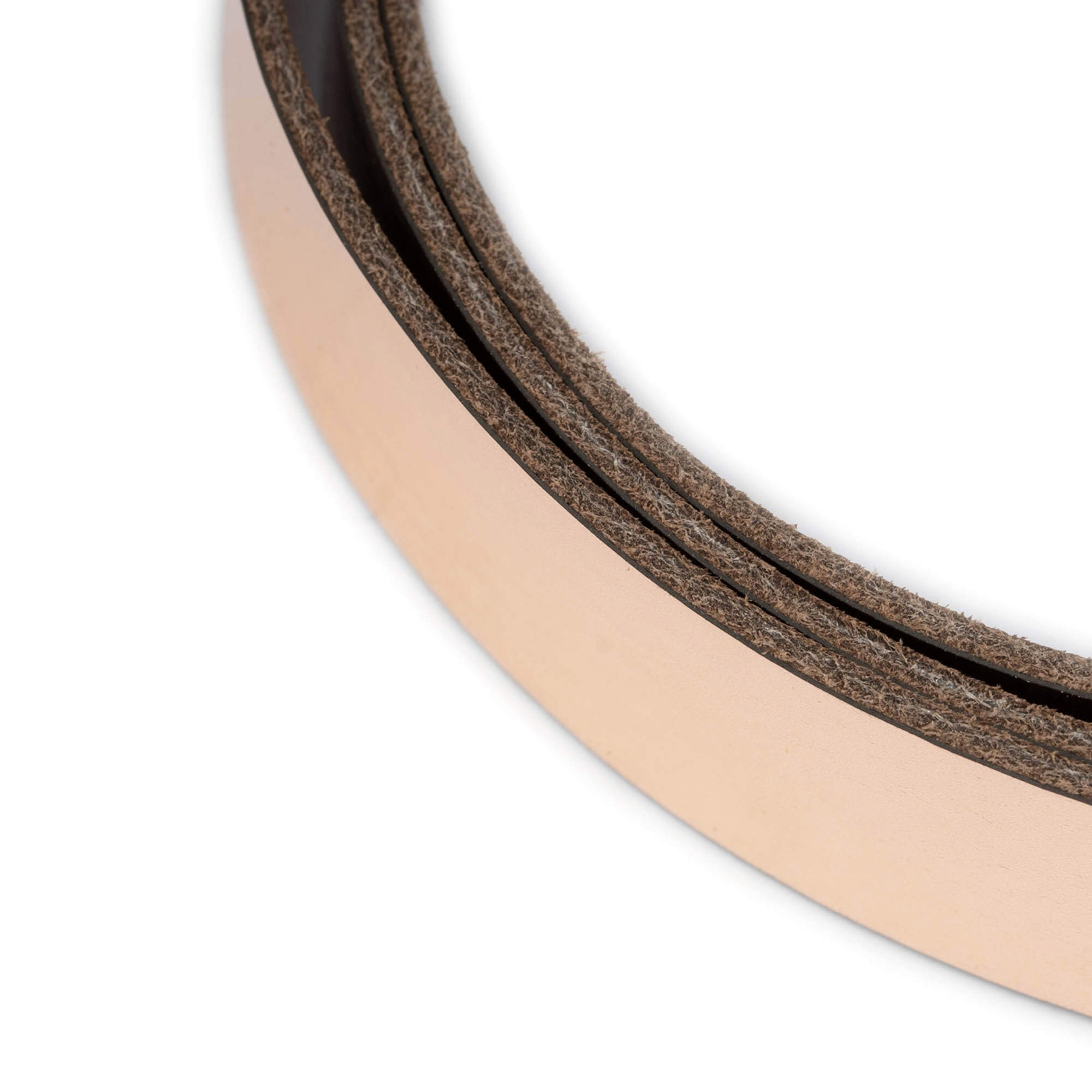 Rose Gold Leather Belt Strap Replacement for Montblanc Buckles - 2.5cm Width | Premium Dress Belt for Business & Formal Occasions