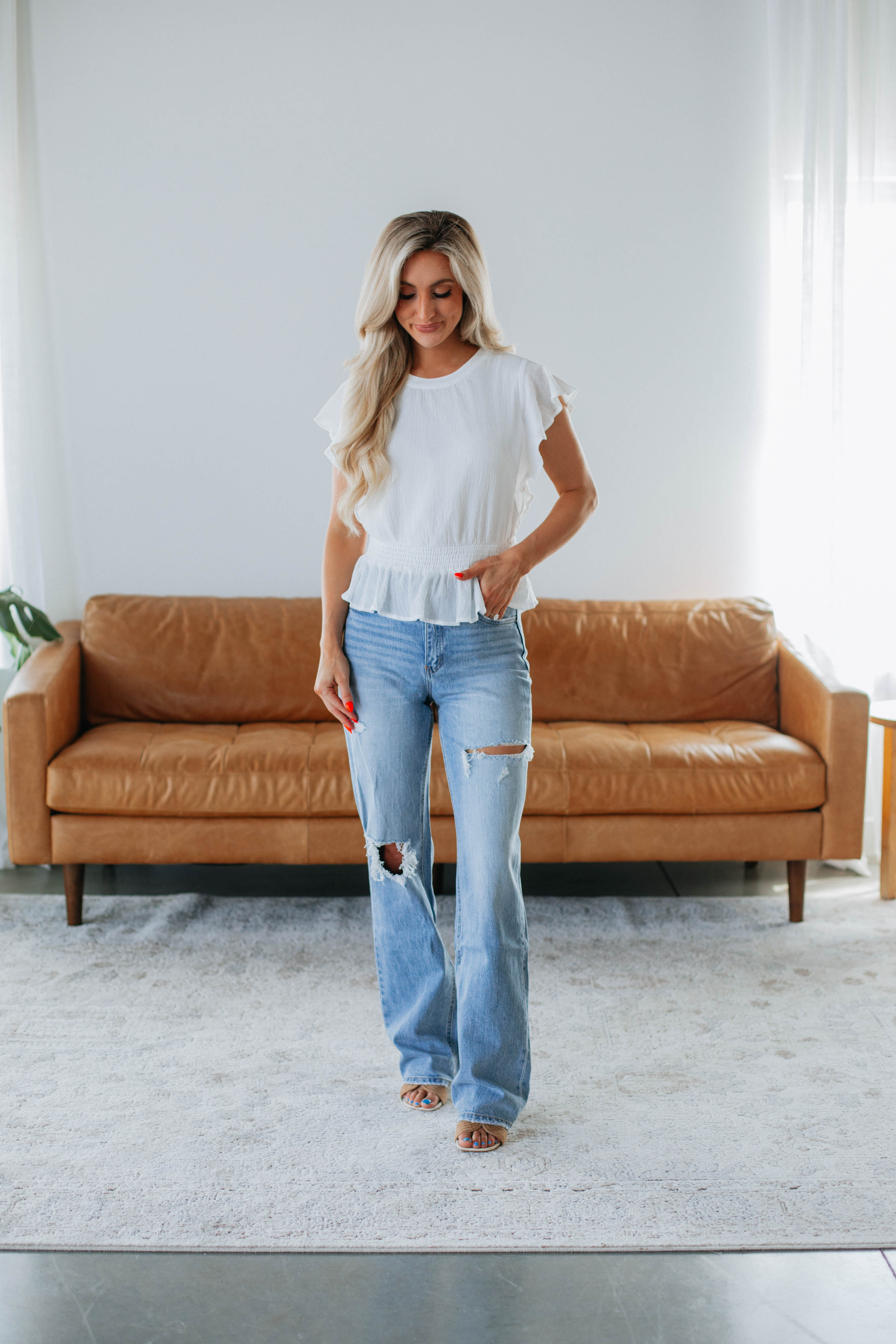 Balancing It All Top Ivory - Premium Quality Women's Fashion Top for Work & Casual Wear | Perfect for Office, Outings & Everyday Style
