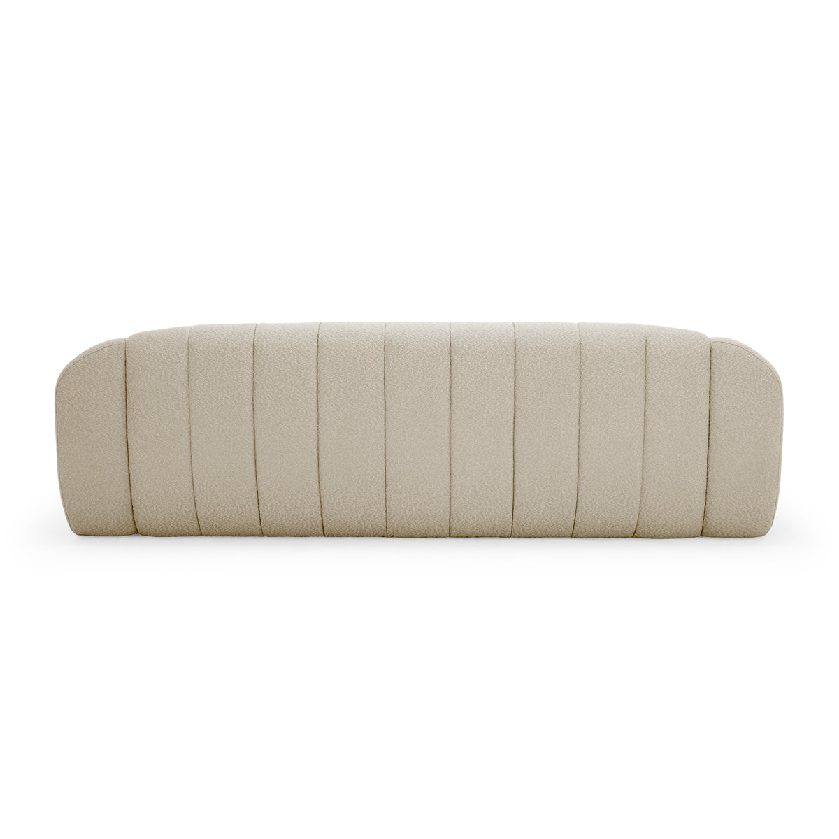 Camille Boucle 3-Seater Sofa - Modern Upholstered Living Room Couch for Small Spaces, Comfortable Fabric Sectional Sofa for Apartments and Cozy Homes