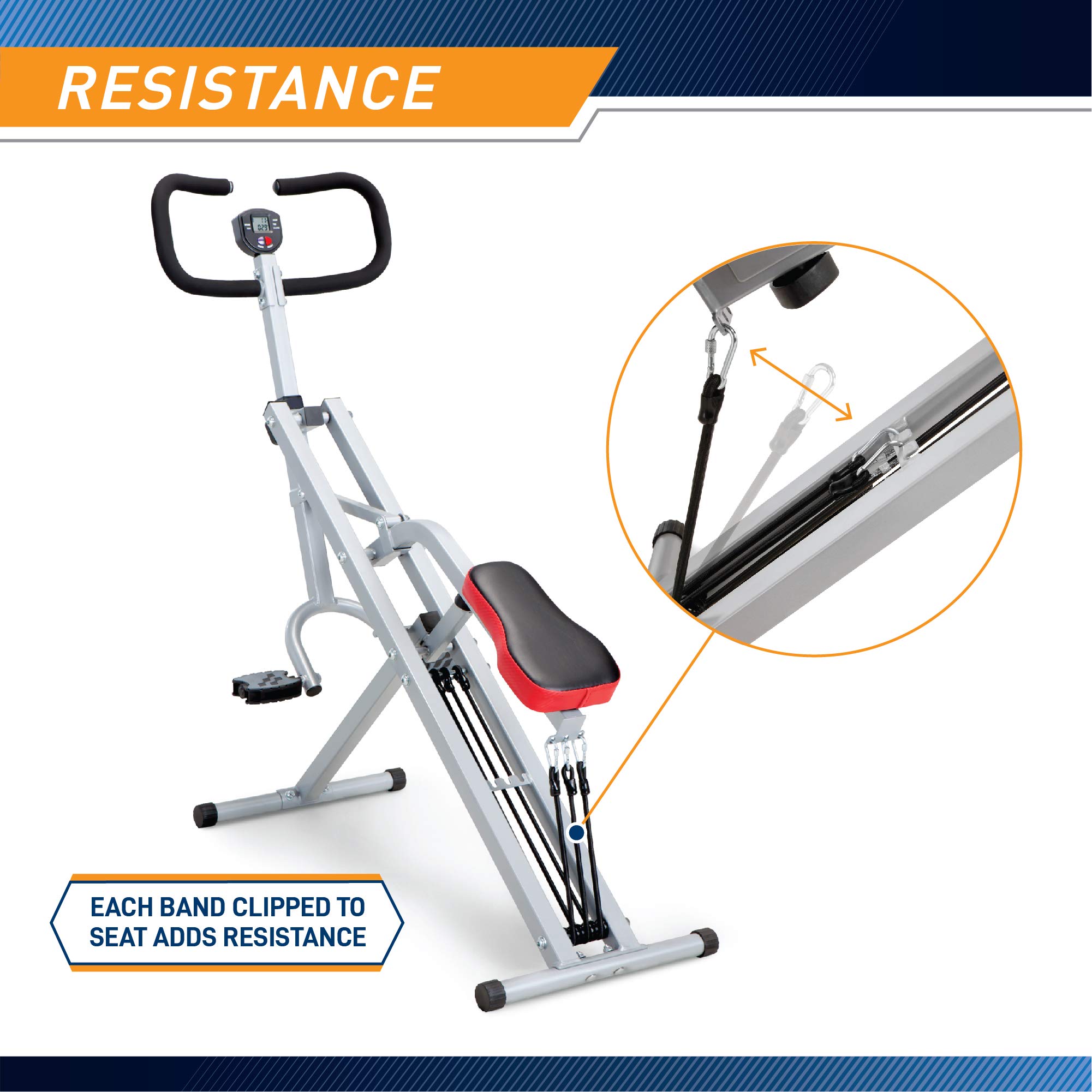 Marcy Squat Rider Machine XJ-6334 - Home Gym Equipment for Glutes, Quads & Thighs Workout - Silver & Black Strength Training for Women & Men - Perfect for Home Fitness & Small Spaces