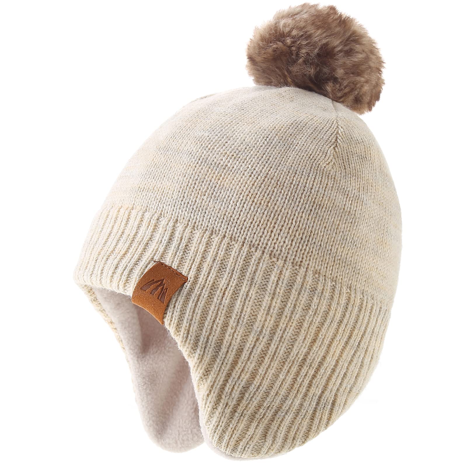 Moon Kitty Fleece Winter Hats for Baby Boys & Toddlers - Soft Warm Beanie for Cold Weather - Perfect for Outdoor Play, Snow Days & Winter Adventures