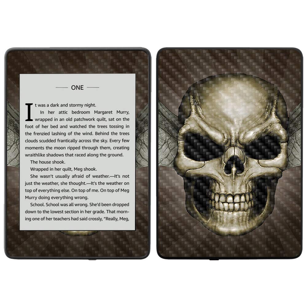 MightySkins Carbon Fiber Skin for Amazon Kindle Paperwhite 2018 (10th Gen) - Bio Glare Protection | Waterproof, Scratch-Resistant & Durable Textured Cover | Easy to Apply & Remove | Made in USA | Perfect for Travel, Reading & Outdoor Use