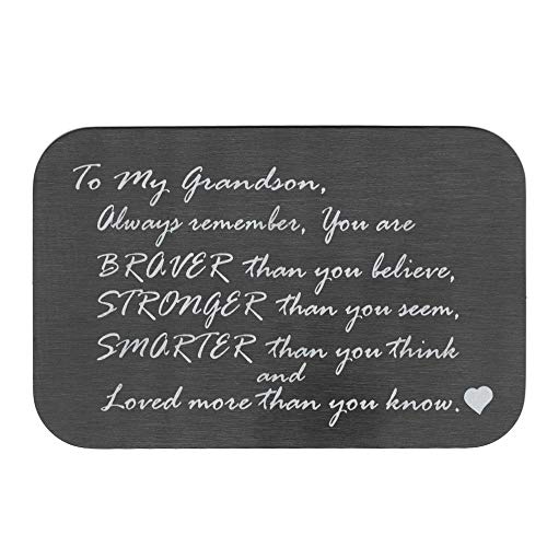 Love Grandson Text Engraving
