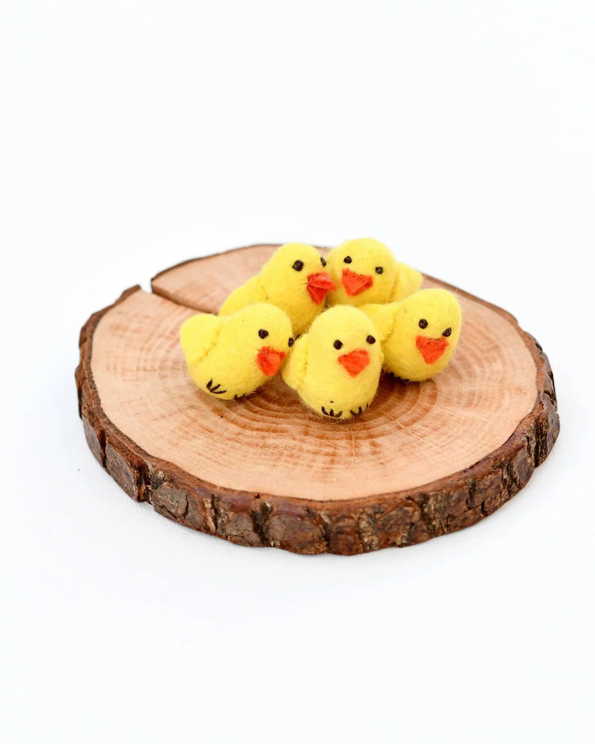 Yellow Chicks (Set of 5) Soft Felt Plush Toys for Kids - Perfect for Easter Gifts, Nursery Decor & Sensory Play