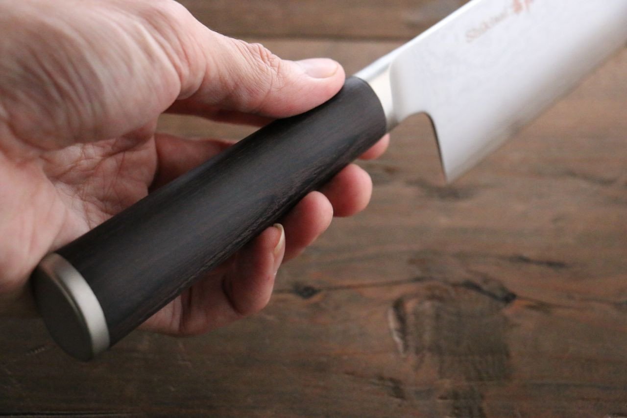 Premium Miyako AUS8 33-Layer Damascus Santoku Knife 165mm - Japanese Kitchen Knife for Professional Chefs & Home Cooking - Perfect for Slicing, Dicing & Chopping Vegetables, Meat & Fish