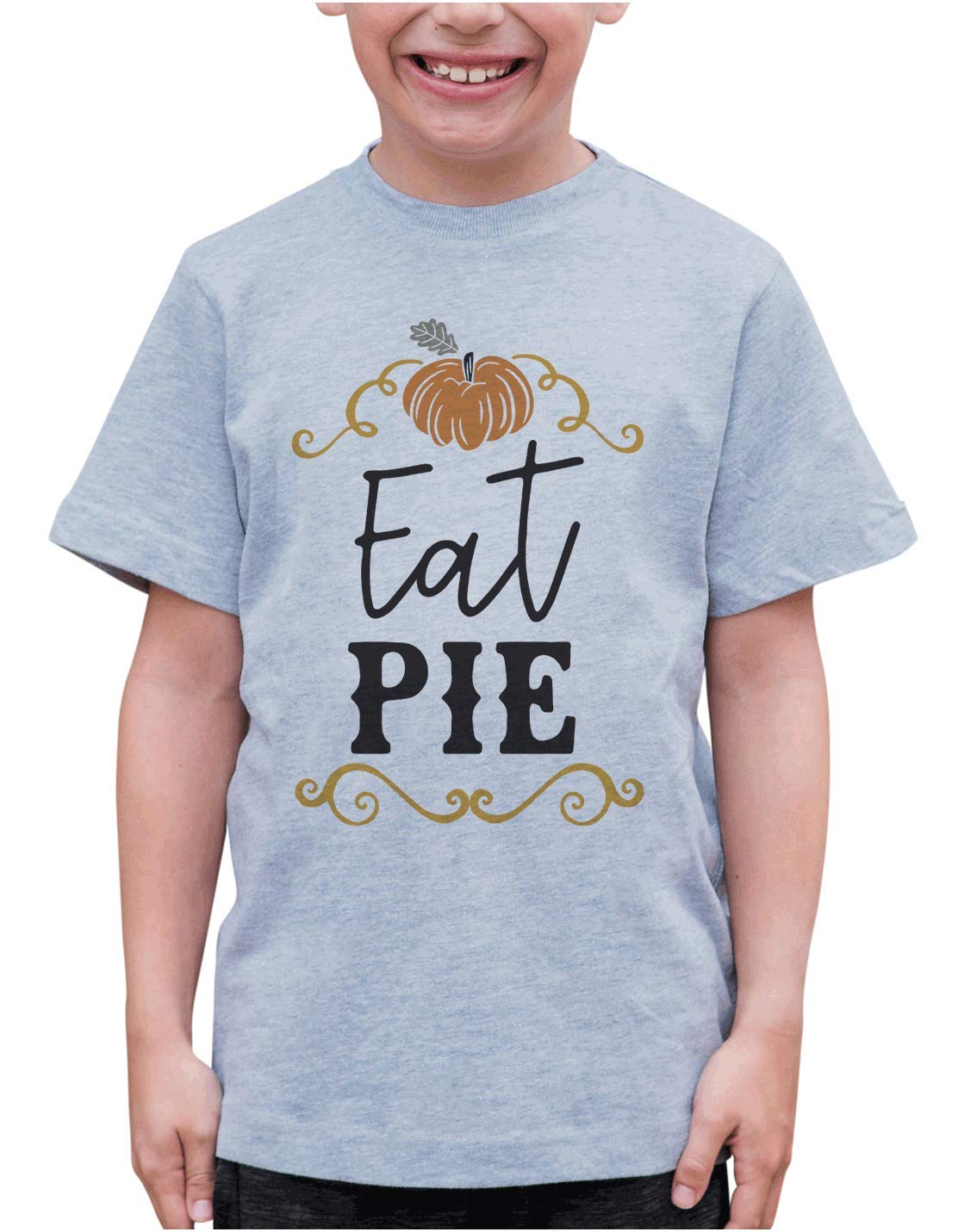 7 Ate 9 Apparel Kids Eat Pie Graphic T-Shirt - Funny Math Pun Tee for Boys & Girls - Perfect for School, Birthday Parties & Family Gatherings