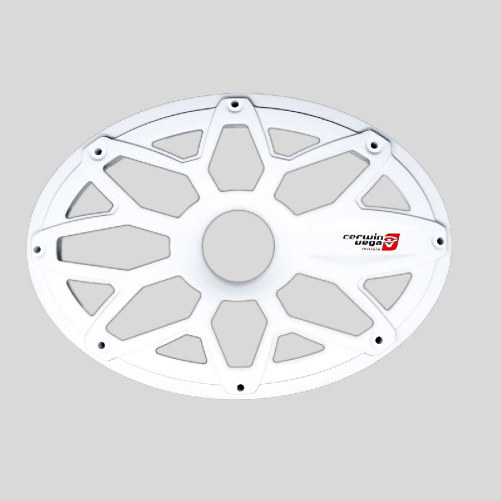Cerwin Vega SM69FWW 6x9 Inch Flush Mount Car Speakers with Powder Coated Steel Grill - White (Pair) | Premium Sound for Trucks, SUVs & Custom Car Audio Systems