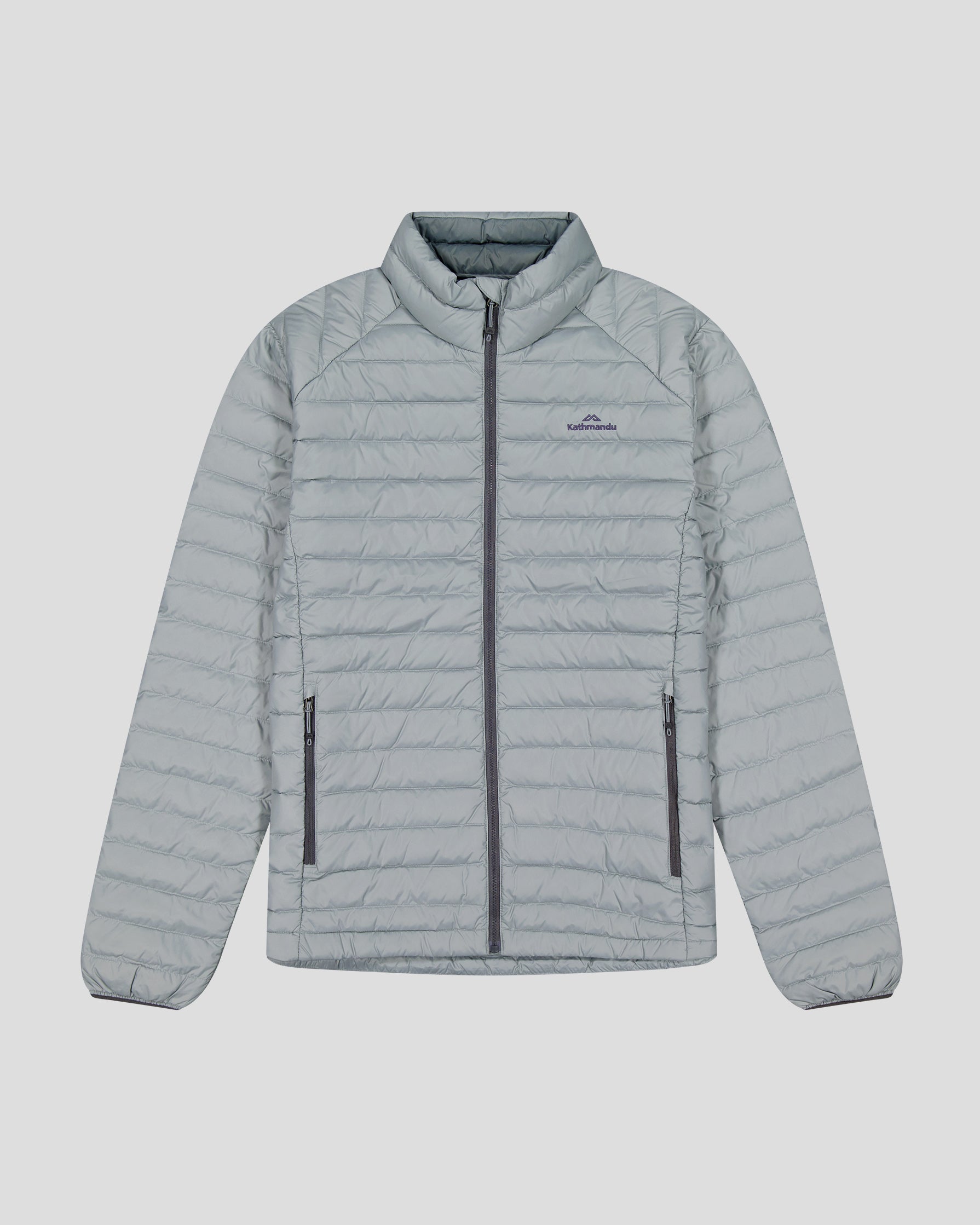 Men's Heli Down Jacket v4 - Lightweight Moon White Winter Coat for Hiking & Outdoor Activities