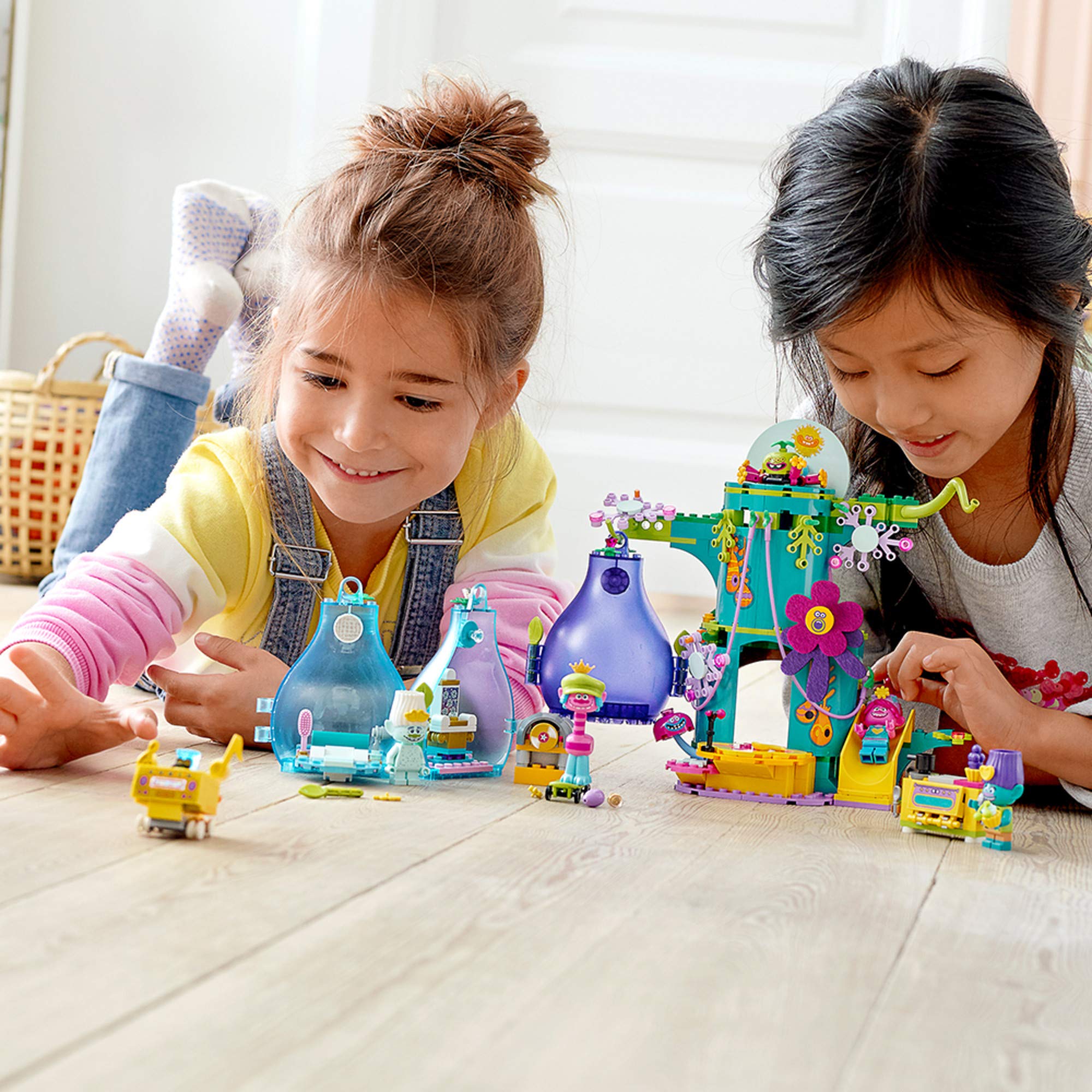 LEGO Trolls World Tour Pop Village Celebration 41255 Trolls Tree House Building Kit - 380 Piece Creative Construction Toy for Kids Ages 6-12 | Perfect Birthday Gift & Imaginative Play for Trolls Fans
