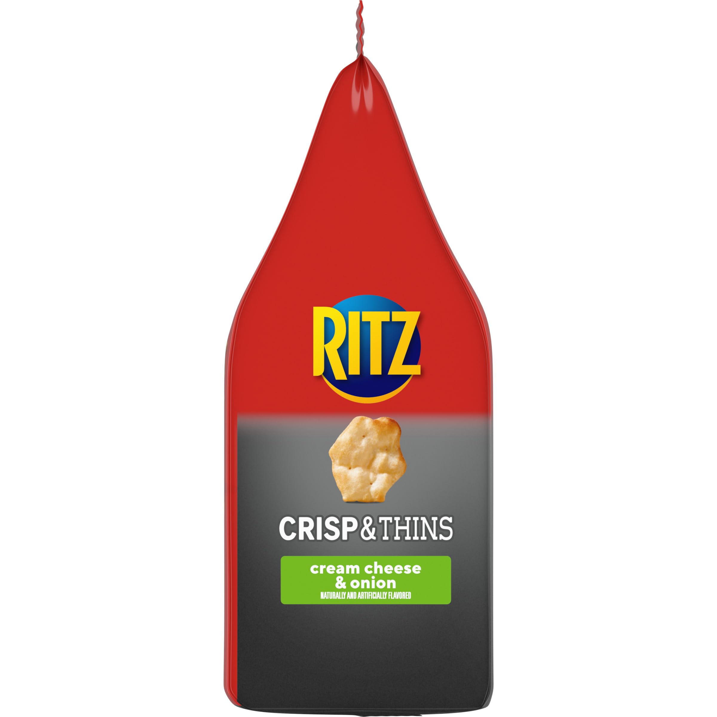 RITZ Crisp and Thins Cream Cheese & Onion Flavored Potato Chips - 7.1 oz Bag - Crunchy Party Snacks for Game Nights, Movie Time & Office Break
