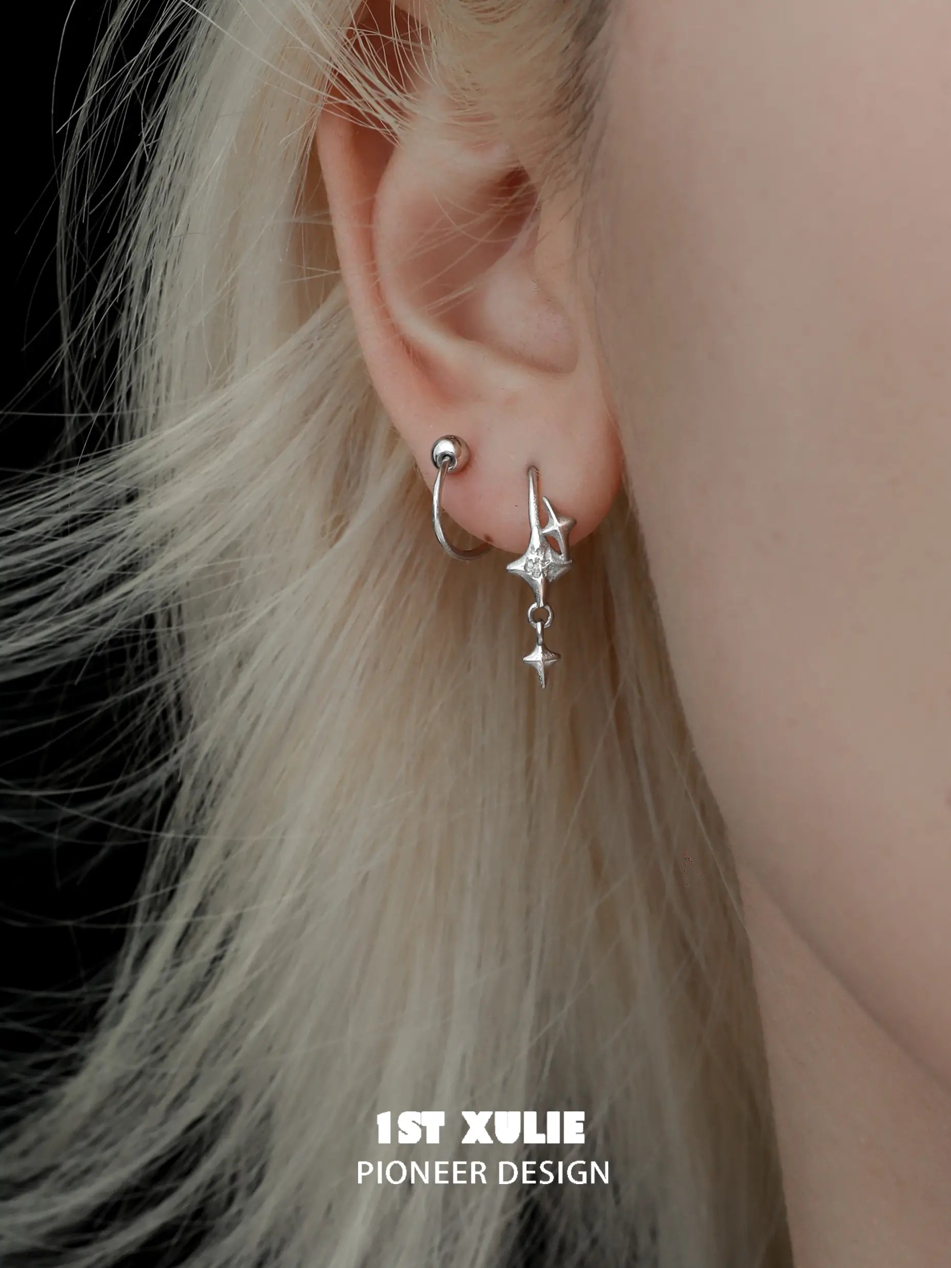 925 Sterling Silver Starry Coil Earrings for Women - Hypoallergenic Dangle Earrings for Daily Wear & Special Occasions | Perfect Gift for Birthday, Anniversary & Valentine's Day