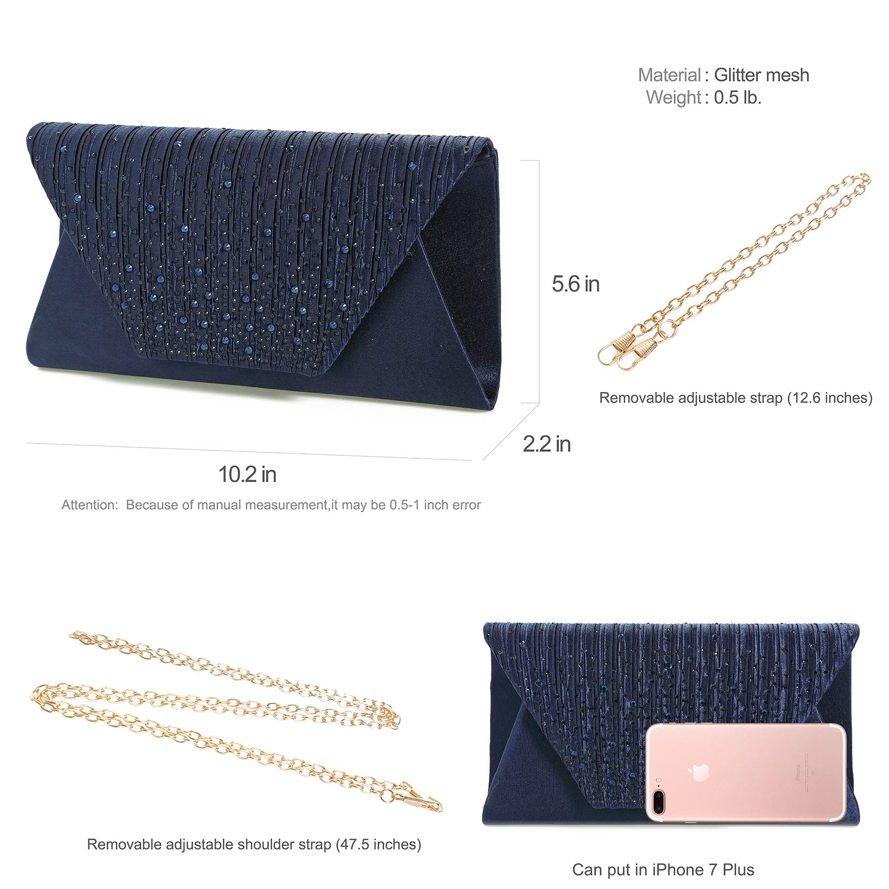 Mihawk Women's Clutch Purses & Handbags - Elegant Evening Bags for Parties, Weddings & Special Occasions | Fashionable Wristlet & Small Purses for Women