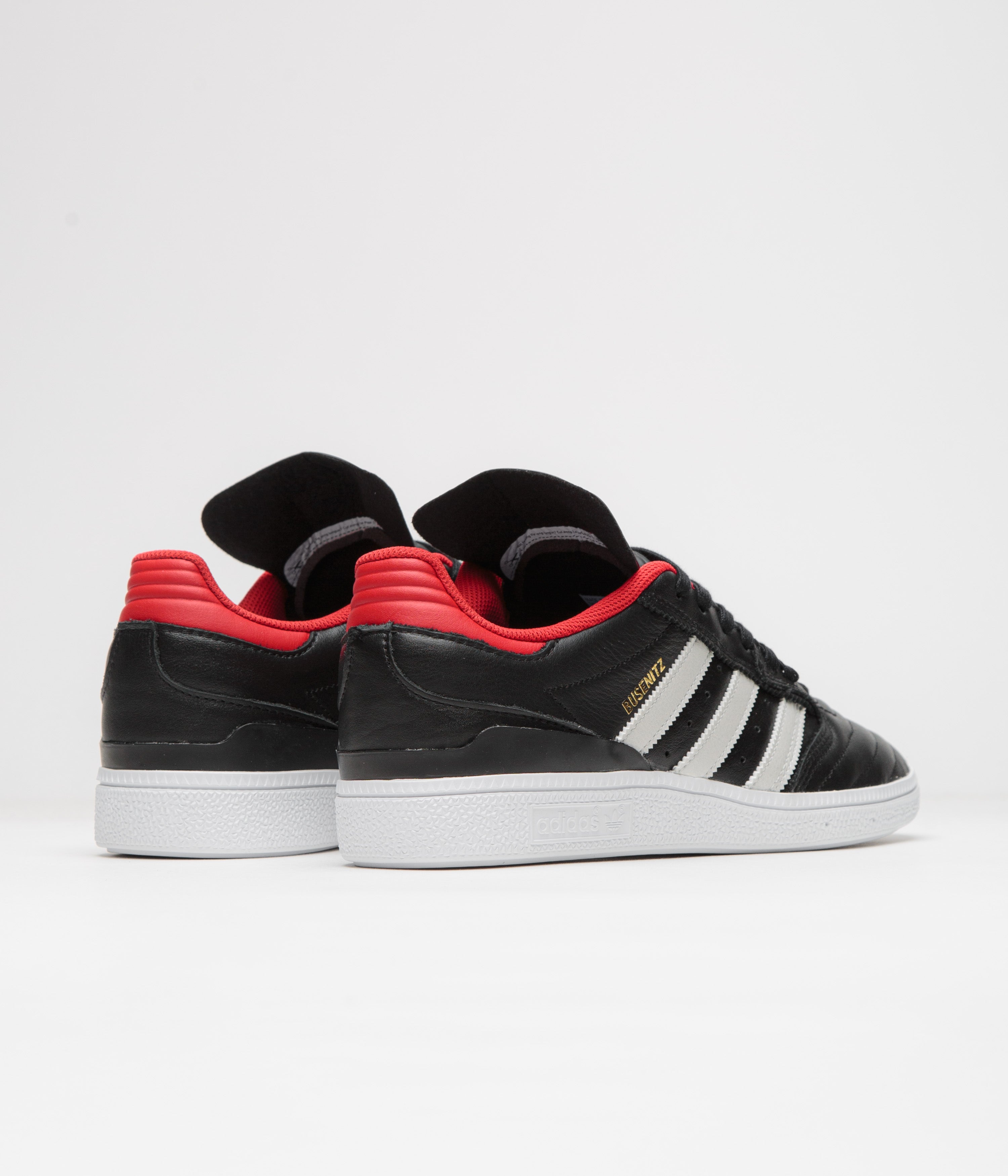 Adidas Busenitz Skate Shoes for Men - Core Black / Zero Metallic / Better Scarlet - High-Performance Skateboarding Sneakers for Street Style & Urban Fashion
