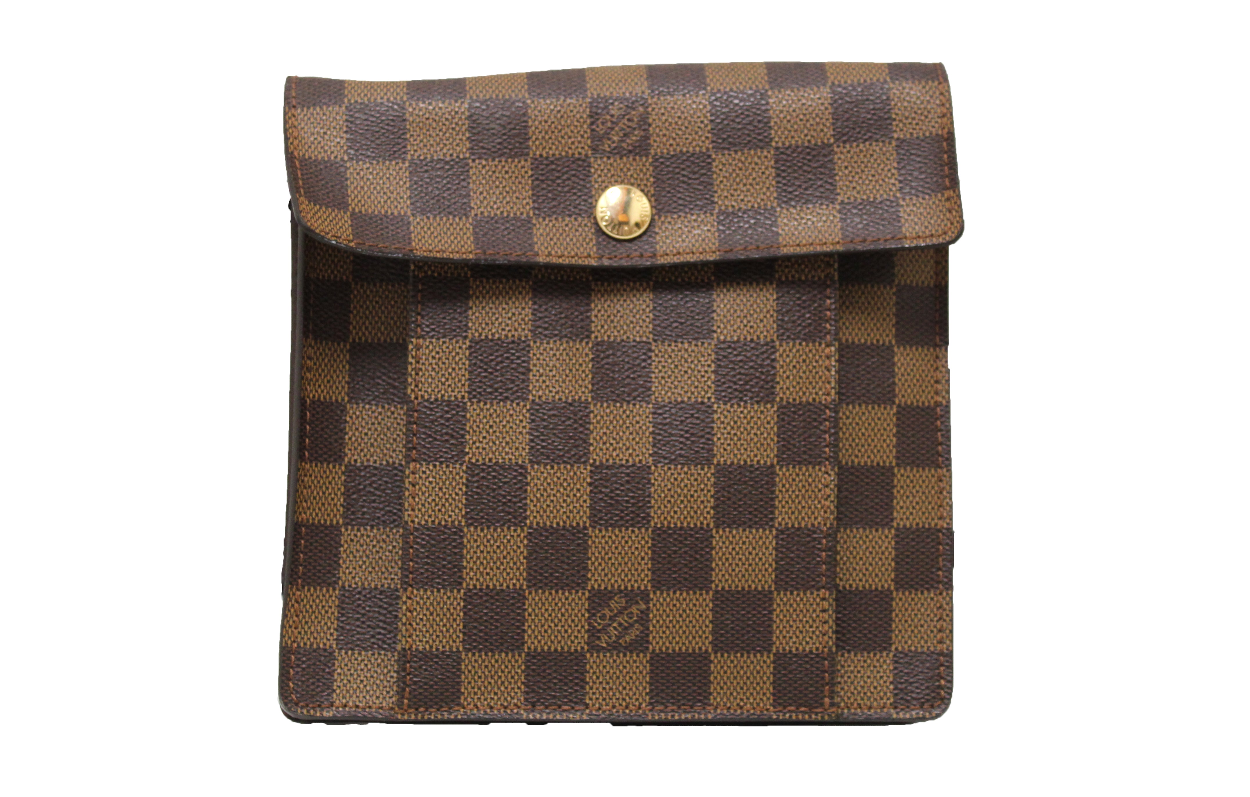 Authentic Louis Vuitton Damier Ebene Pimlico Messenger Bag for Men - Genuine Leather Crossbody Shoulder Bag - Perfect for Work, Travel & Daily Use