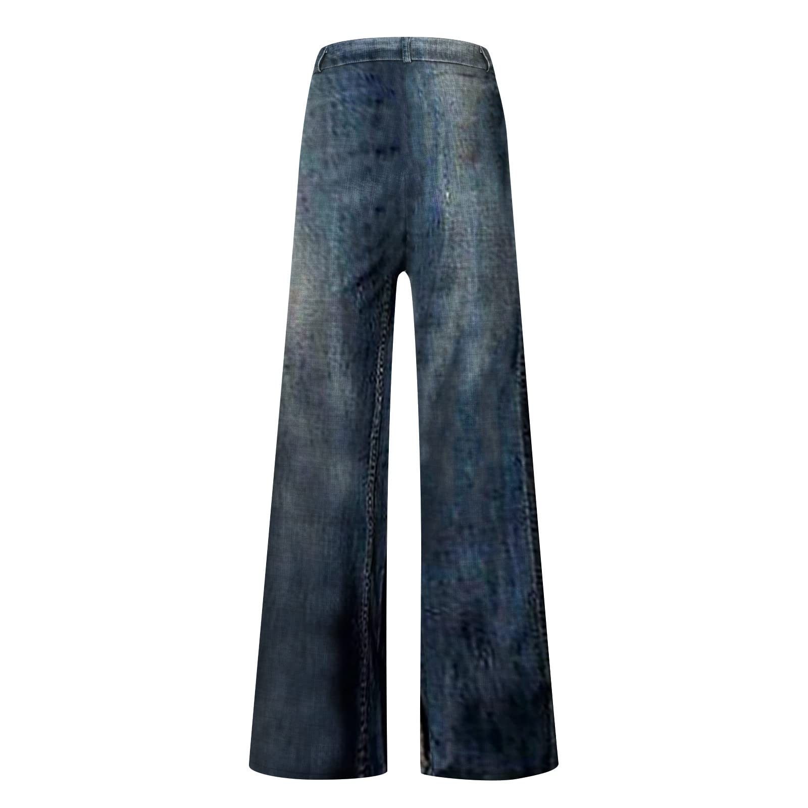 Women's Fashion Retro Literary Print Casual Loose Pants - Plus Size High Waisted Wide Leg Trousers for Fall & Winter Outfits | Boho Chic Office Wear & Weekend Comfort