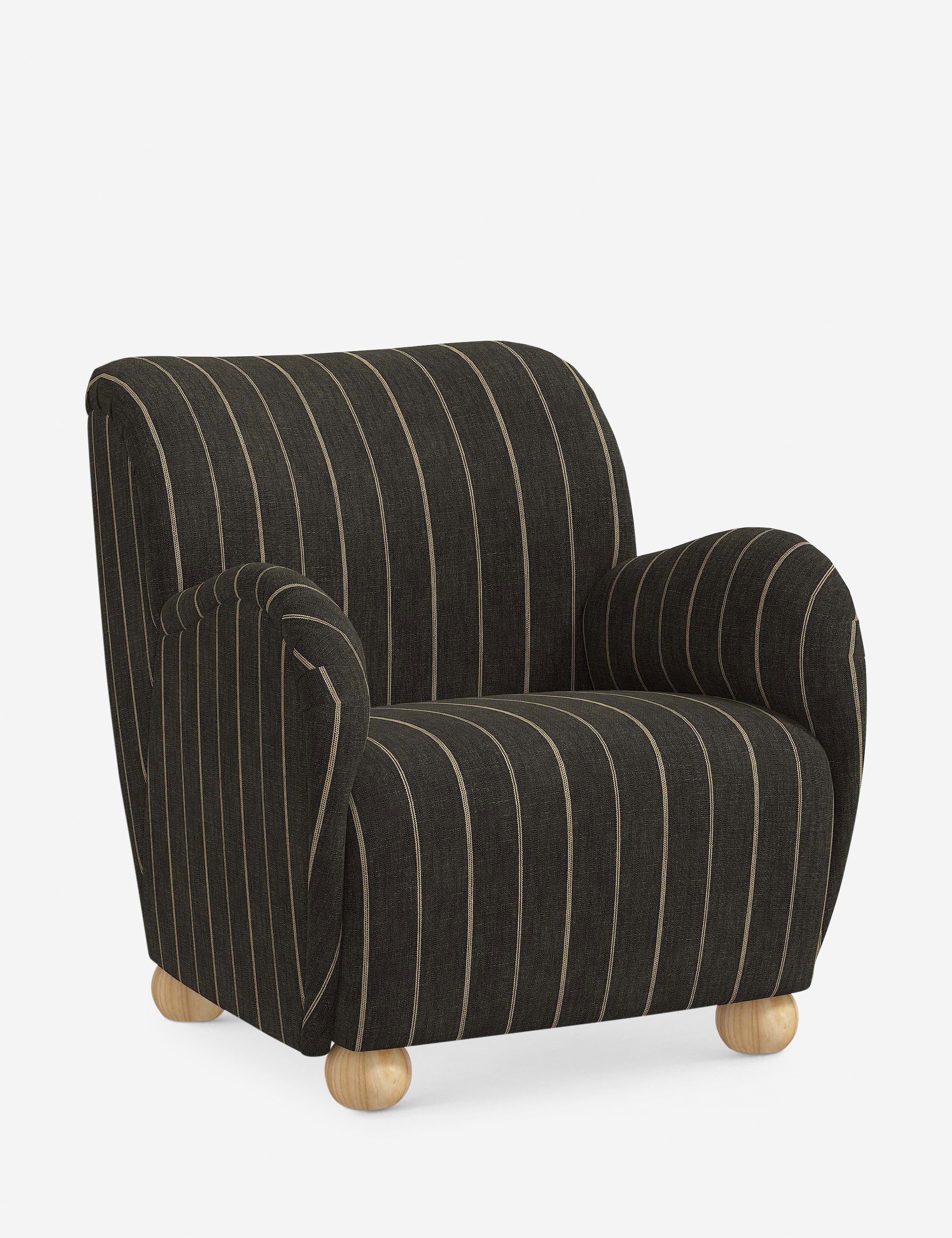 Baird Accent Chair - Modern Upholstered Lounge Chair for Living Room, Bedroom & Office - Stylish Comfortable Reading Chair with Wooden Legs - Perfect for Relaxing, Reading & Decorating Your Home