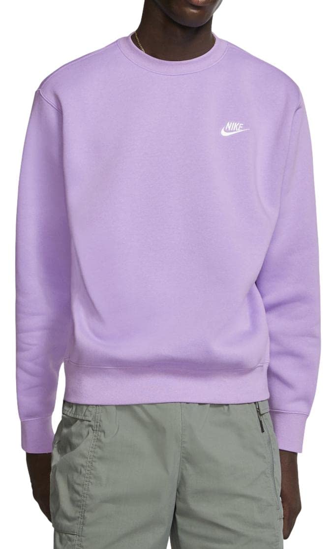 Nike Men's NSW Club Crew Sweatshirt - Comfortable Casual Pullover for Everyday Wear | Gym, Lounge, Street Style Fashion