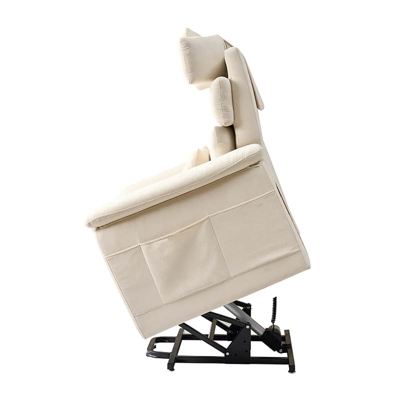 Lift Assist Power Recliner Geri Chair with Intense Massage & Heat - Electric Lift Chair for Elderly & Disabled - Perfect for Living Room, Bedroom & Home Care