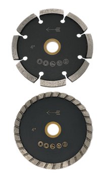 4 Inch Turbo Tuck Point Blade - Diamond Masonry Saw Blade for Brick, Block & Concrete Cutting - Perfect for Construction, Renovation & DIY Projects