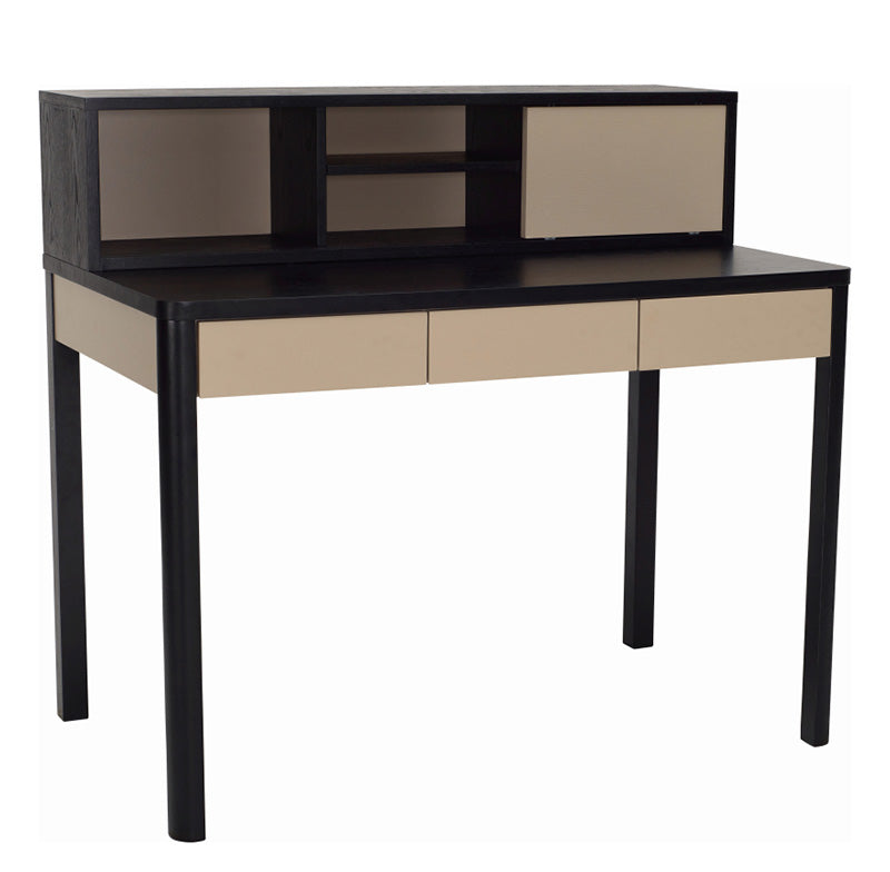 Mabon Wall Mount Shelf Storage Unit - Black & Taupe - Perfect for Bathroom, Kitchen & Living Room Organization