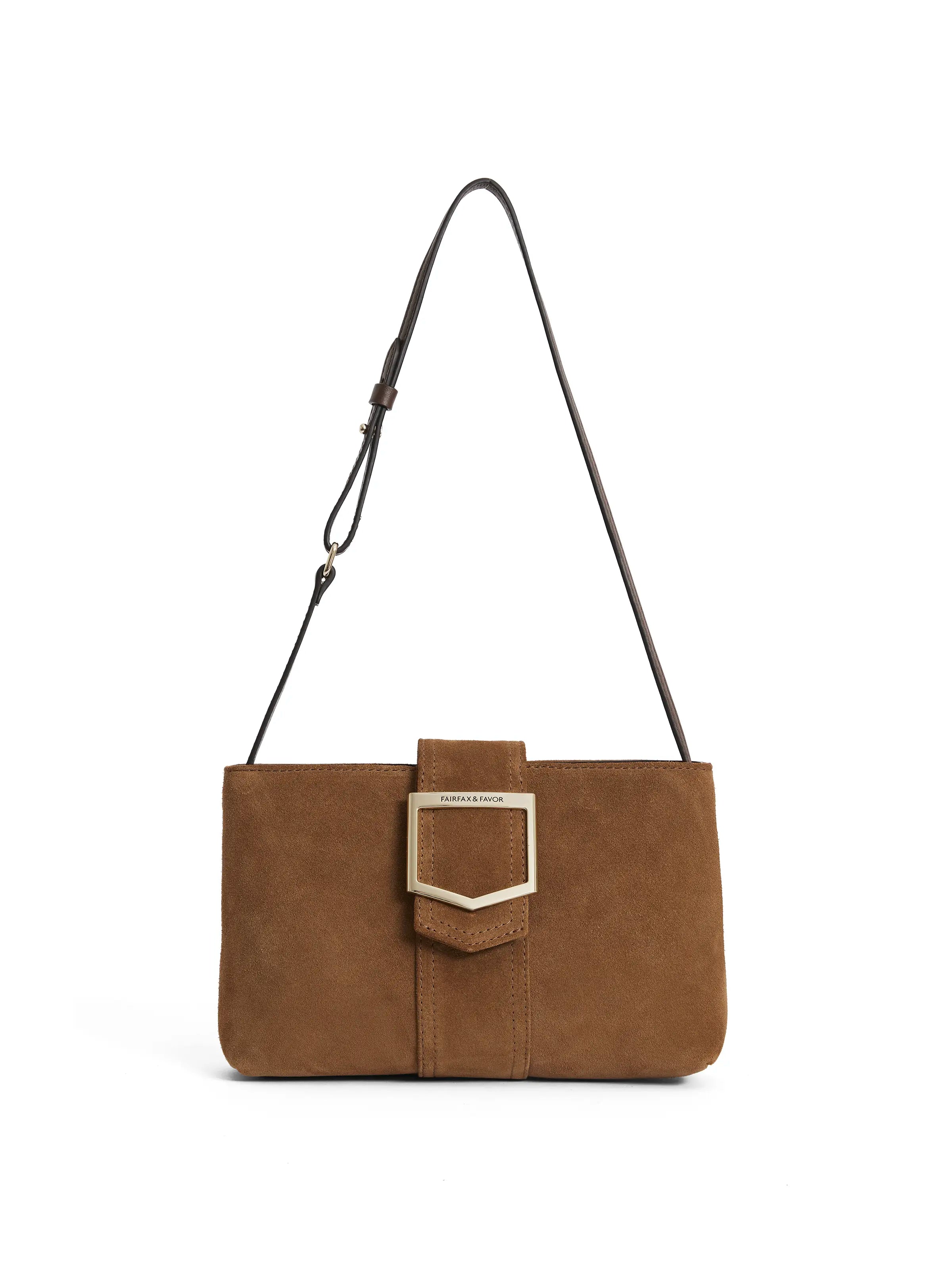 Belmont Genuine Leather Shoulder Bag for Women - Stylish & Durable Tan Crossbody Purse - Perfect for Work, Travel & Everyday Use