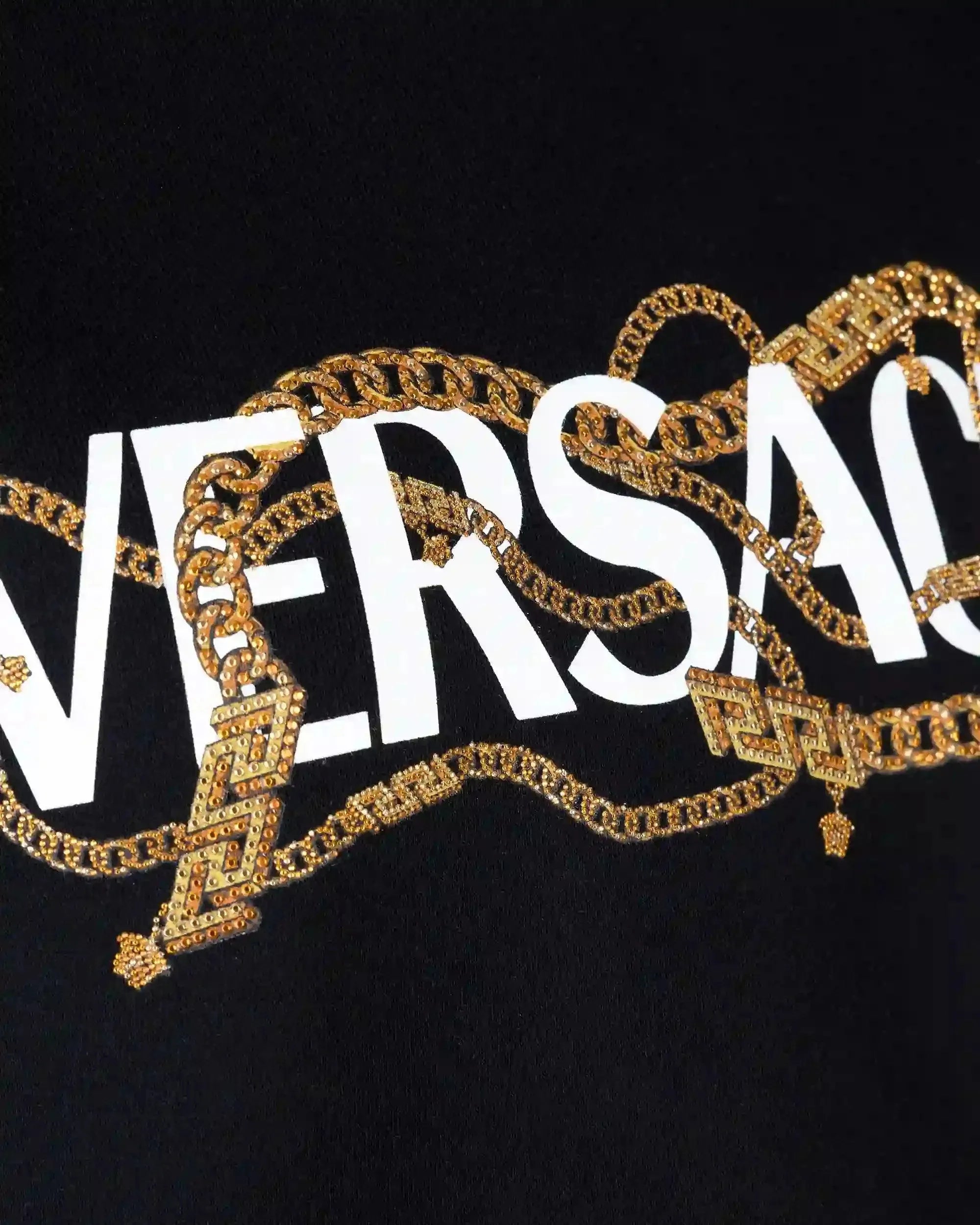 Stylish Metallic Logo Sweatshirt for Men & Women | Trendy Pullover Hoodie with Shiny Embellishment | Perfect for Casual Wear, Street Style & Lounge Outfits