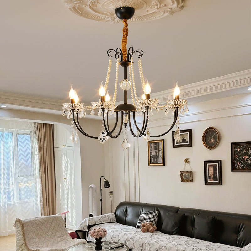 Regalia Crystal Chandelier - Elegant Modern Ceiling Light Fixture for Dining Room, Living Room & Bedroom | Dimmable LED Lighting for Home Decor & Luxury Interior Design