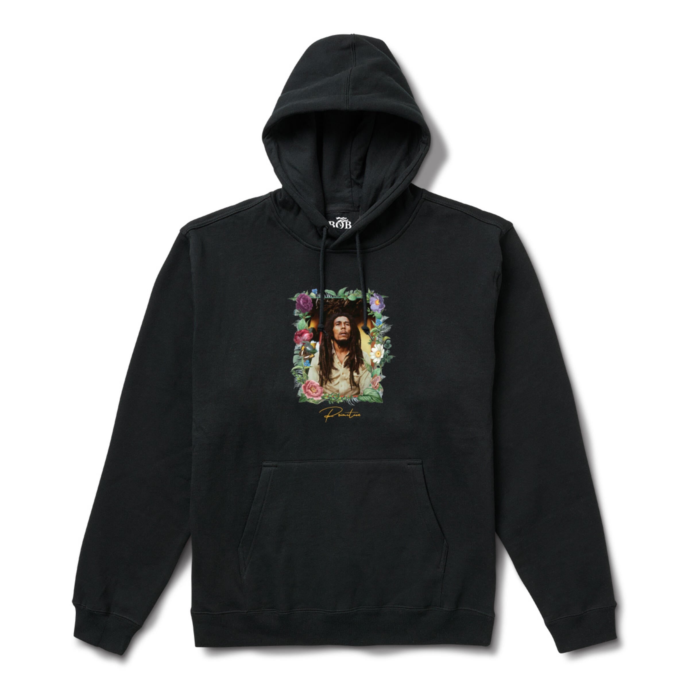 Primitive x Bob Marley Everlasting Hoodie - Black Men's Pullover Sweatshirt | Reggae Inspired Streetwear | Perfect for Concerts, Casual Wear & Urban Fashion