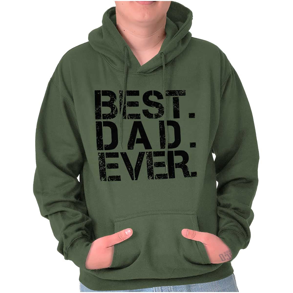 Brisco Brands Best Dad Ever Cool Hoodie - Men's Soft Hooded Sweatshirt for Casual Wear, Gifts & Family Outings