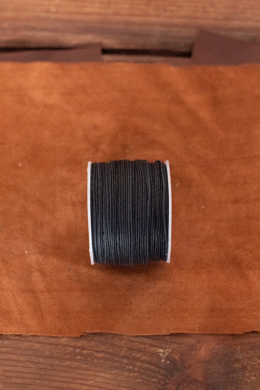 Premium Saddler Yarn (0.7mm, 0.9mm) 100m Black Waxed Thread - Strong Leather Stitching for Saddles, Bags & DIY Crafts