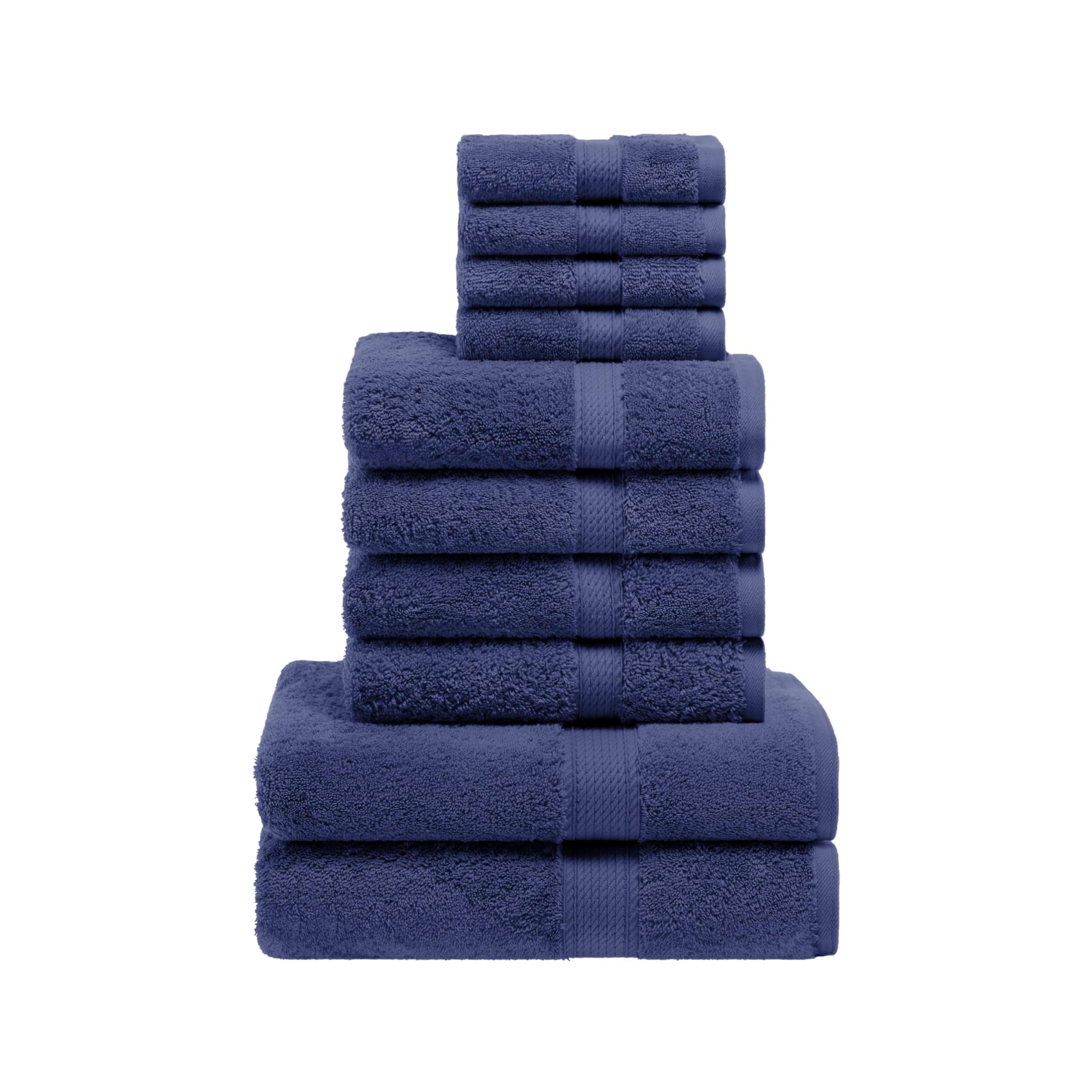 Premium Egyptian Cotton Towel Set - 10-Piece Luxury Bath & Hand Towels (30