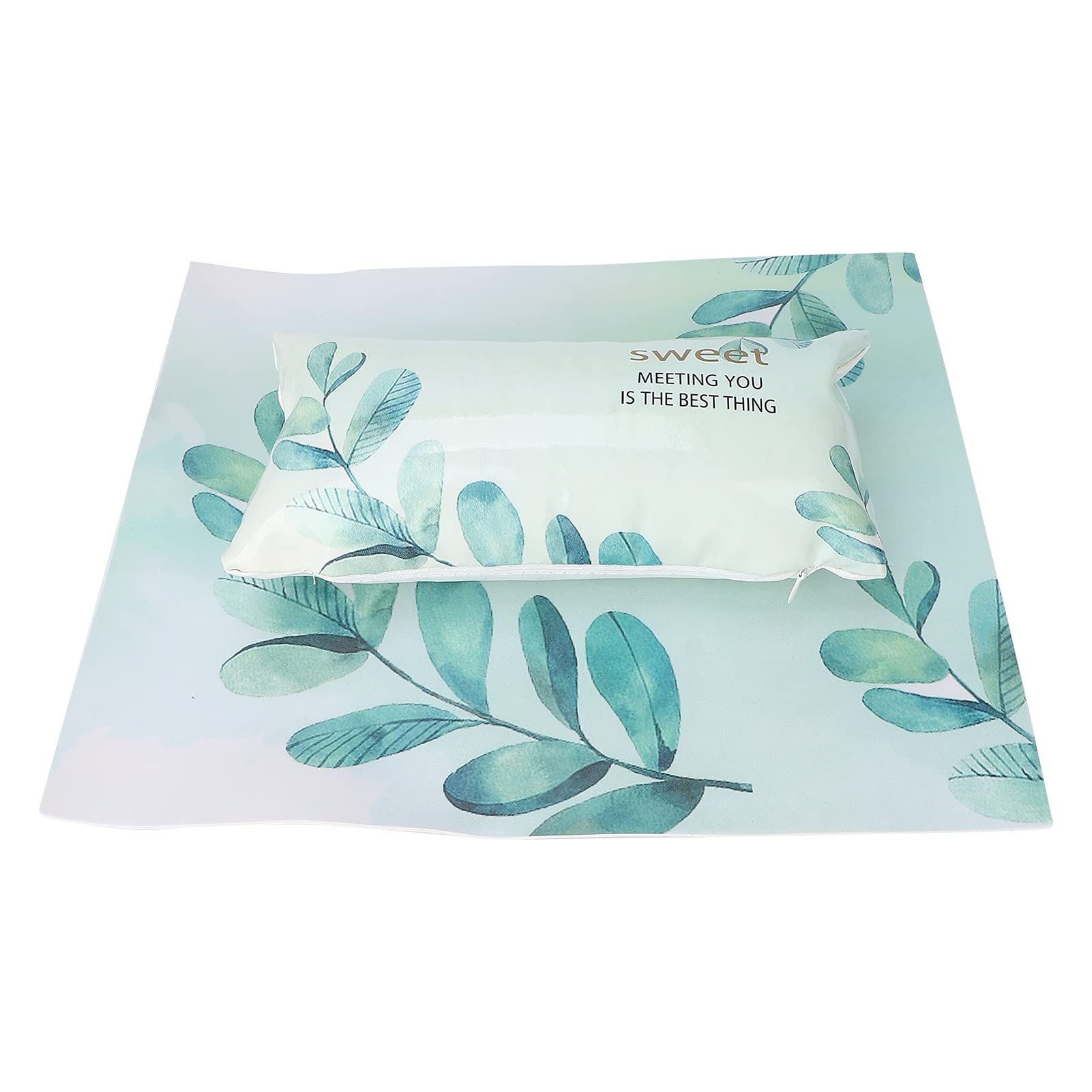 PU Leather Nail Art Hand Pillow - Detachable & Comfortable for Salon & Home Use