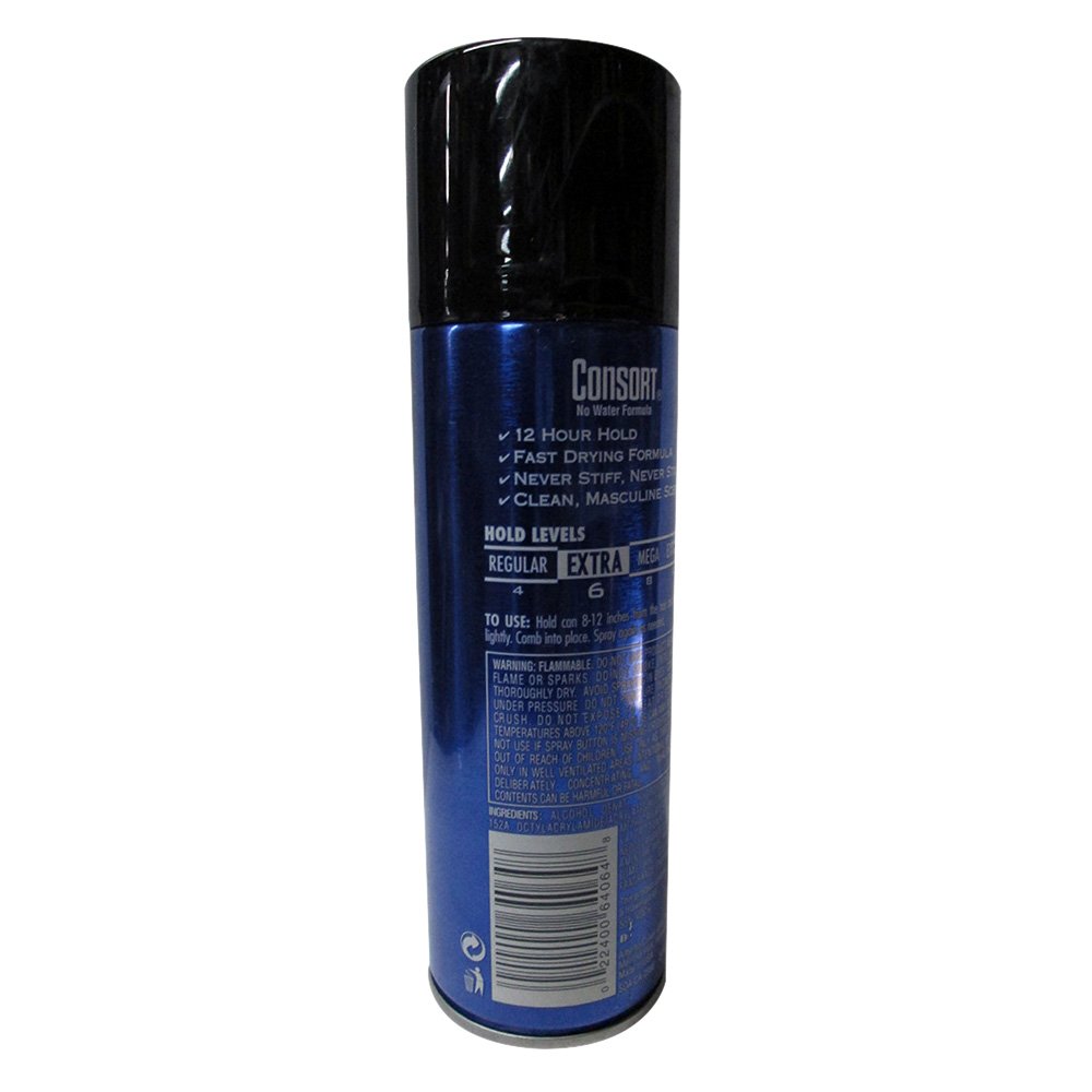 Consort For Men Strong Hold Hair Spray Aerosol - 8.30 oz (Pack of 11) | Long-Lasting Styling for Professional Look, Weddings & Daily Grooming
