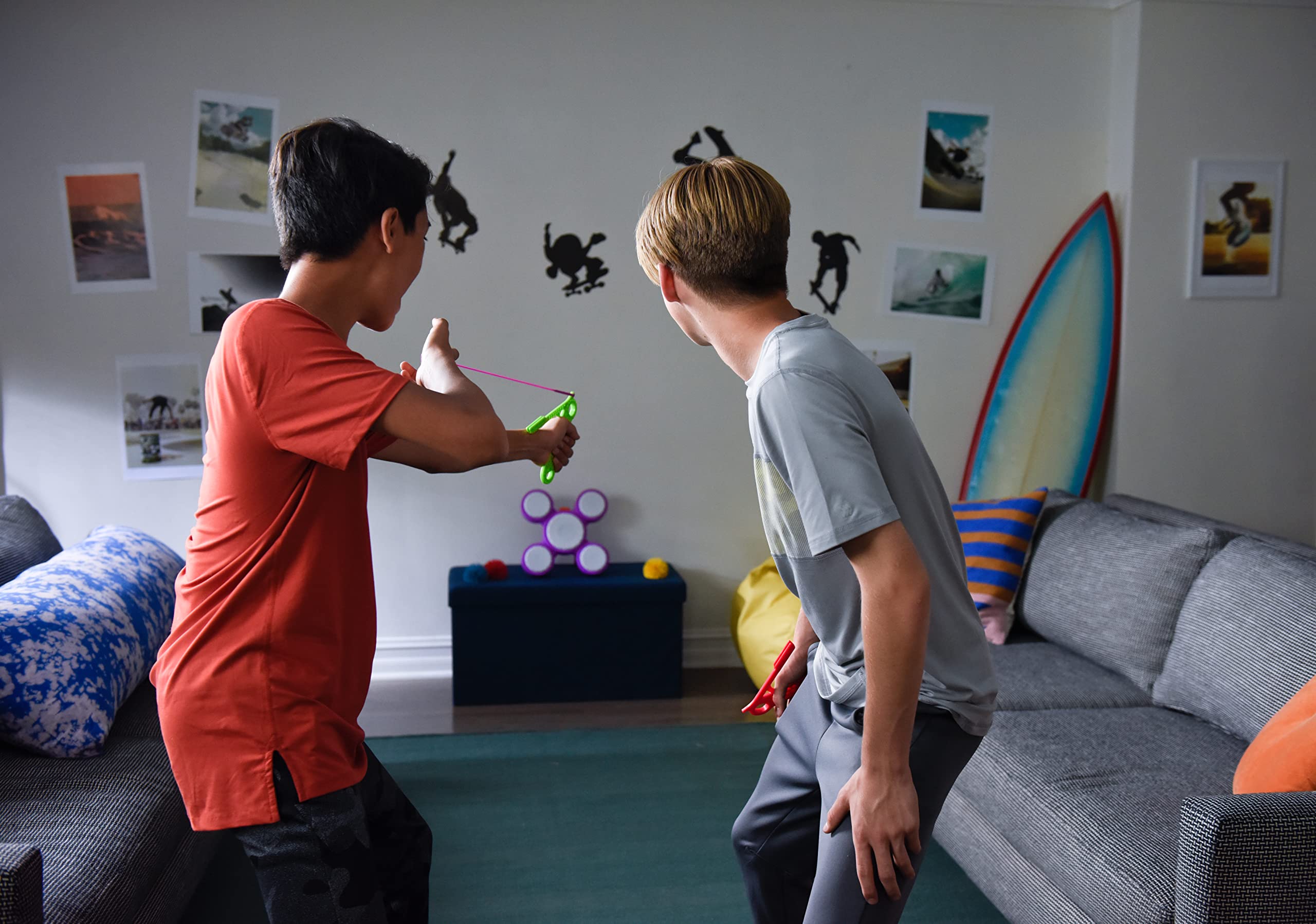 Koosh Sharp Shot - Interactive Target Game Set with 3 Fun Modes - Play Solo, with Friends or Against AI - Perfect for Kids Ages 6+ - Indoor & Outdoor Family Fun Activity
