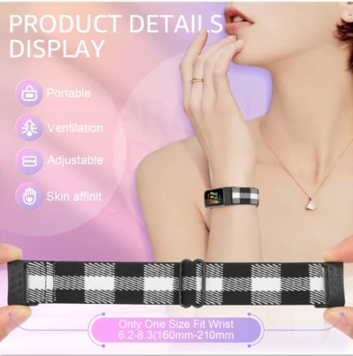 3 Pack Stretchy Nylon Solo Loop Replacement Bands for Fitbit Charge 5 - Comfortable Sport Wristbands for Women & Men - Perfect for Workouts, Running & Daily Wear