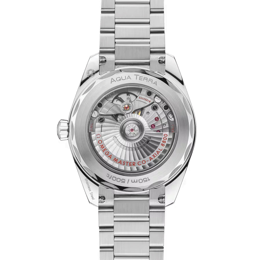 Omega Seamaster Aqua Terra Shades 38mm Co-Axial Master Chronometer Watch - Lavender Dial with Stainless Steel Bracelet | Luxury Dress Watch for Men & Women, Perfect for Business, Formal Events & Everyday Wear