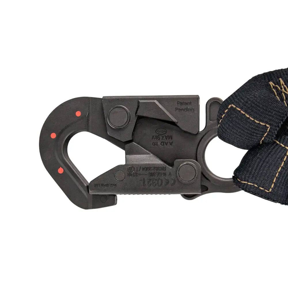 Arc Flash 6' Internal Energy Absorbing Lanyard - Aramid Fiber, Dual Leg Safety Harness with Dielectric Snap Hooks | Fall Protection for Electrical Workers & Industrial Safety Gear