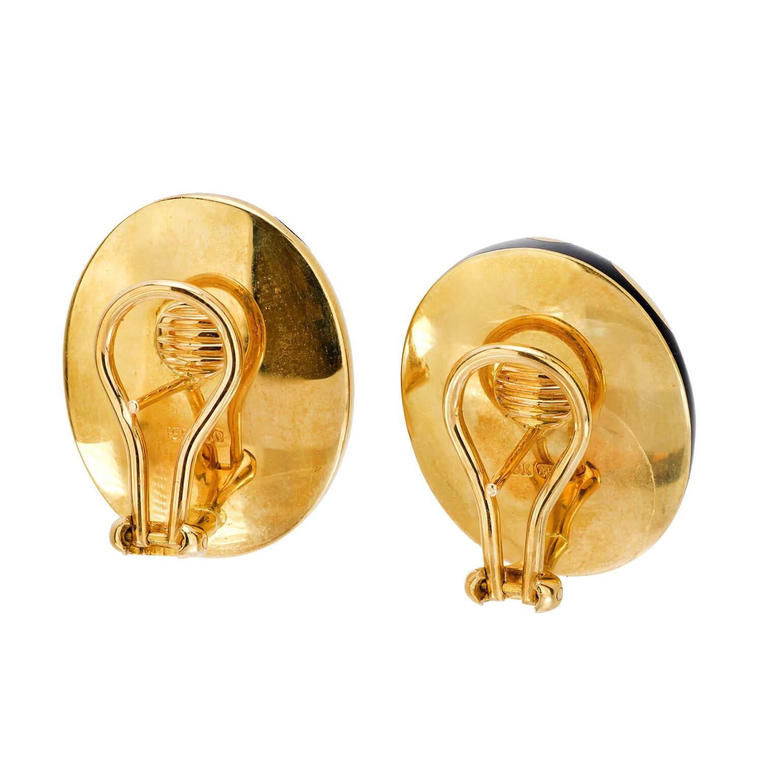 18K Gold Enamel Leopard Print Earrings for Women - Luxury Statement Jewelry for Parties, Date Nights & Special Occasions