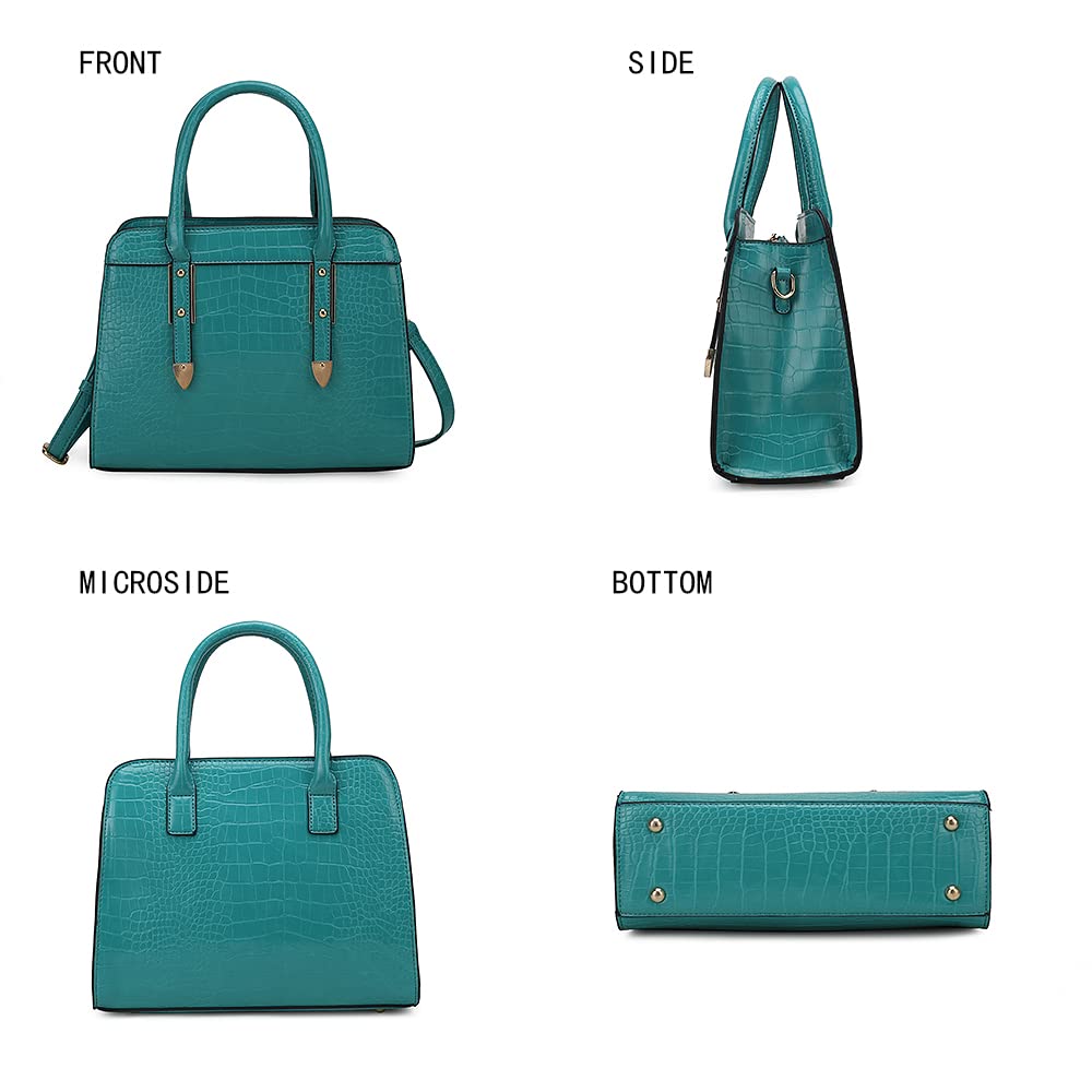 MKF Collection Vegan Leather Satchel Bag for Women - Crossbody & Top Handle Handbag Purse - Perfect for Work, Travel & Everyday Use