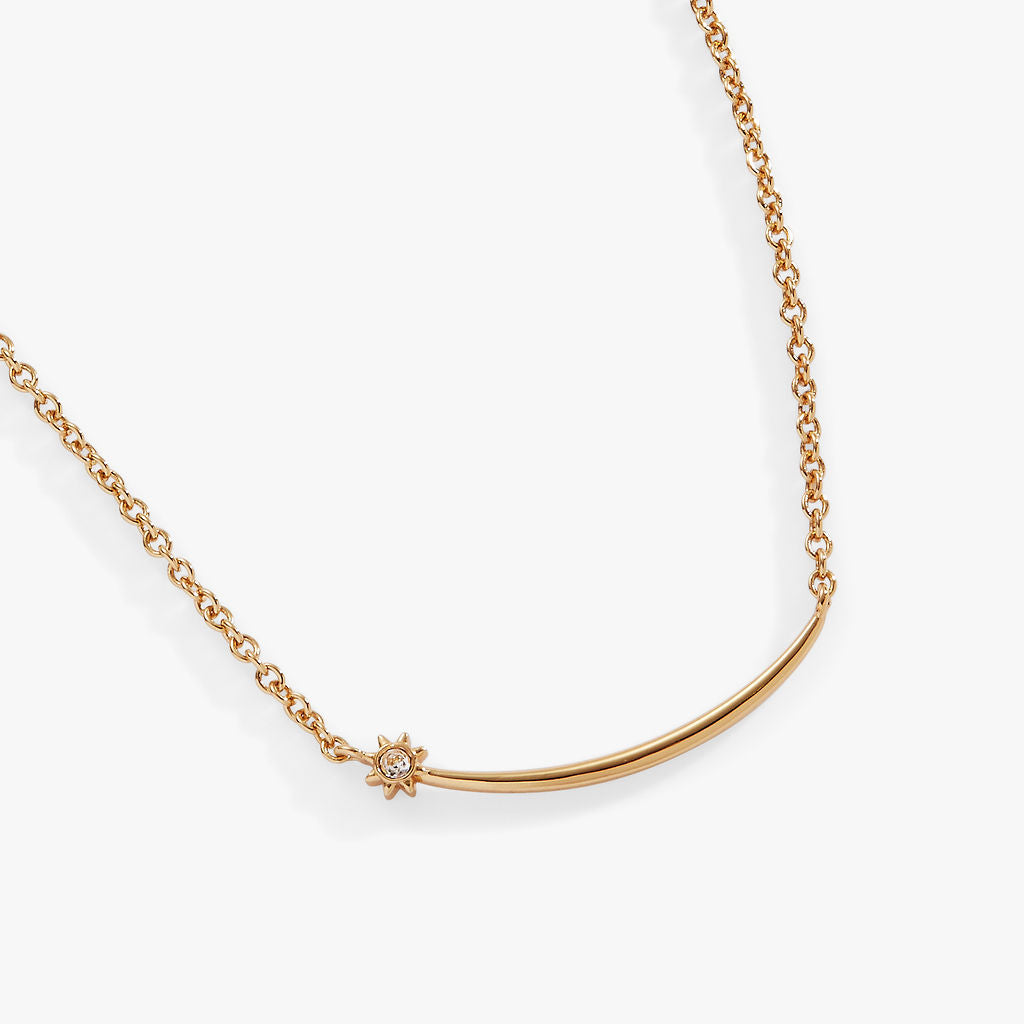 Celestial Shooting Star Necklace - Dainty Gold Star Pendant Necklace for Women | Perfect for Birthday, Anniversary & Everyday Elegant Jewelry Gift