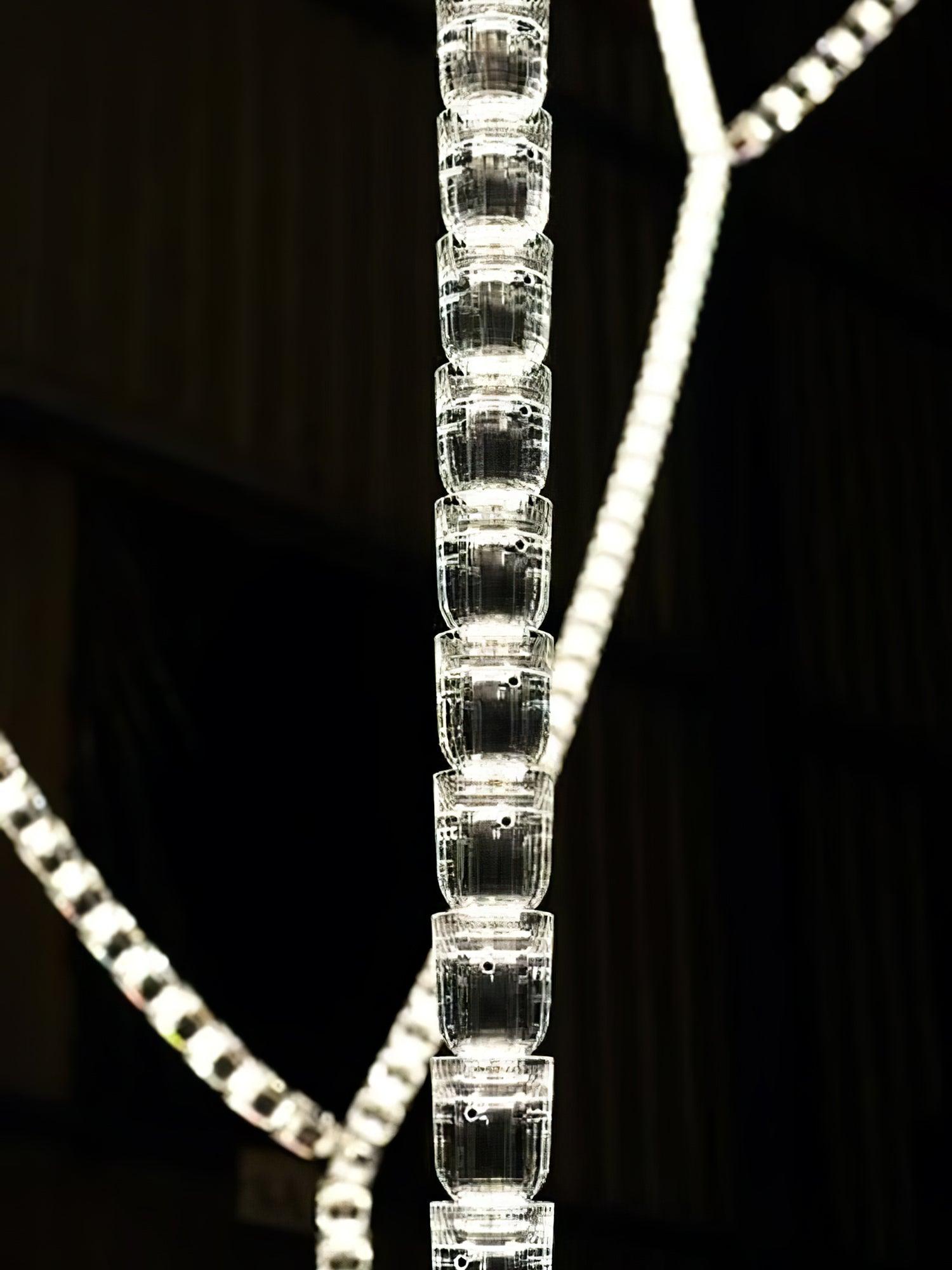 Gabriel Chandelier Crystal Ceiling Light Fixture - Elegant Dining Room & Bedroom Lighting Decor for Home & Wedding Venues