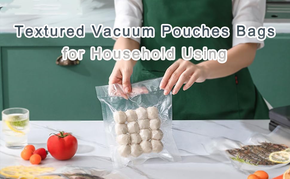 100 Pack 3.9x5.9 inch Small Vacuum Sealer Bags for Food Storage | Heat Sealable Clear Plastic Flat Pouches with Tear Notches | Bulk Food Packaging Bags (Usable Size 3.5x5.3 inch) | Perfect for Sous Vide, Meal Prep, Freezer Storage & Vacuum Sealing