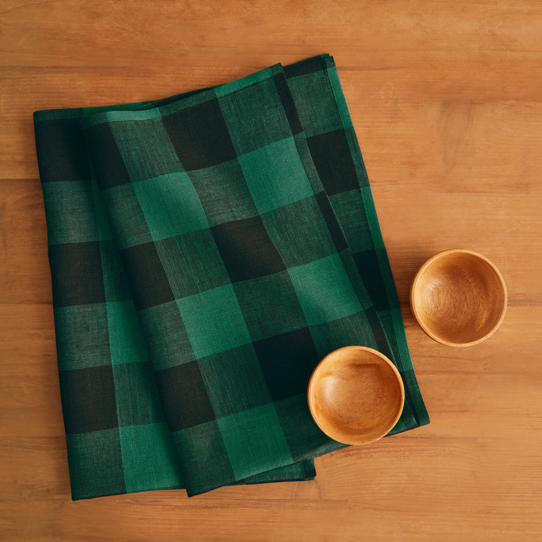 Buffalo Check Cotton Kitchen Towels Set of 2 - Absorbent & Durable Dish Cloths for Drying Dishes, Cleaning & Decor - Farmhouse Style Kitchen Essentials