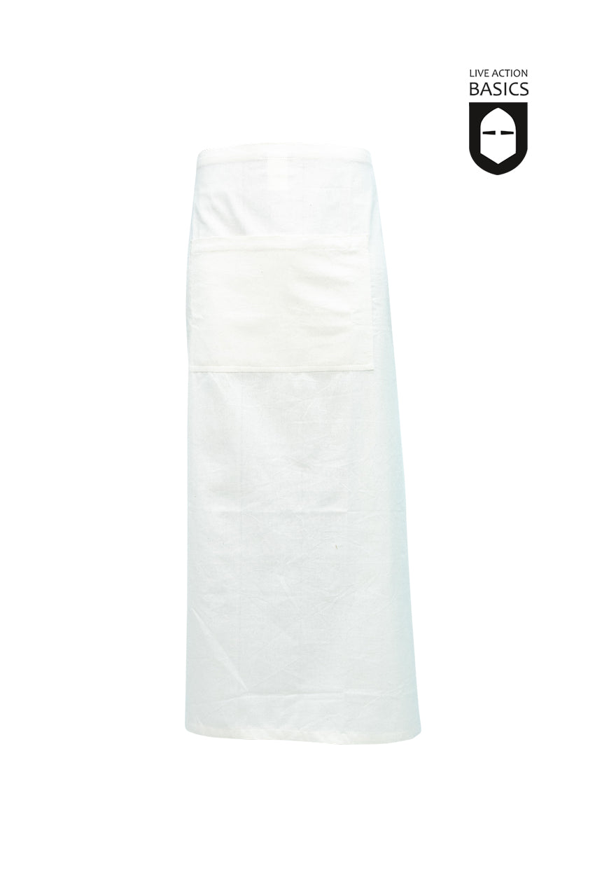 Premium Long Apron for Cooking, Baking & Grilling - Natural Cotton Kitchen Apron for Chefs & Home Cooks - Perfect for BBQ, Baking & Crafting