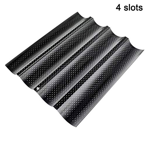VALINK Wave Shape French Bread Baking Tray - Non-Stick Baguette Mold, Cake Toast Pan, Loaf Bakeware for Perfect Homemade Bread | Ideal for Bakers, Home Kitchens & Professional Bakeries