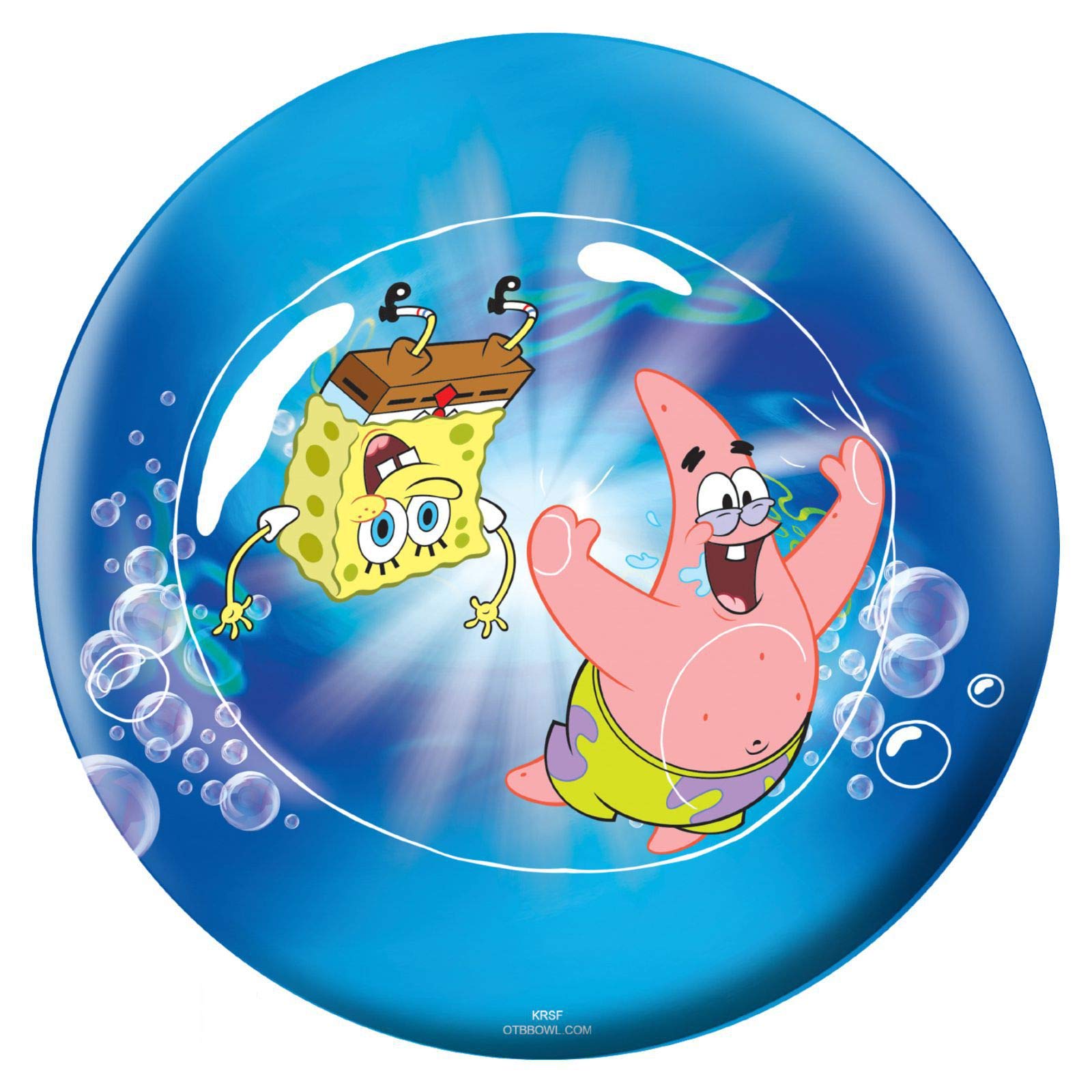Spongebob & Patrick Bubble USBC Approved Bowling Ball (16 lbs) - Fun Themed Bowling Ball for Kids & Adults - Perfect for Parties, Gifts & League Play