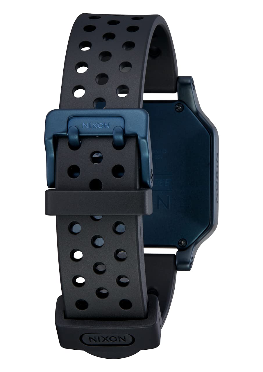 NIXON Heat A1320 Digital Sports Watch for Men & Women - Ultra Thin Lightweight Design, 38mm LCD Display, 20mm PU Band - 100M Water Resistant for Swimming, Running & Workouts - Perfect for Gym, Outdoor Activities & Daily Wear
