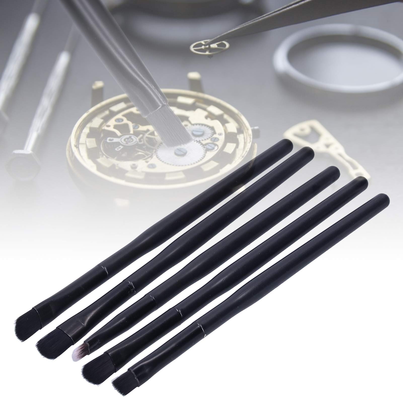 Premium Watch Cleaning Brush Set - Professional Wristwatch Movement & Small Parts Cleaning Tools with Storage Box | Dust Removal Kit for Watchmakers, Jewelers & Craft Enthusiasts | Perfect for Watch Repair, Jewelry Cleaning & DIY Maintenance