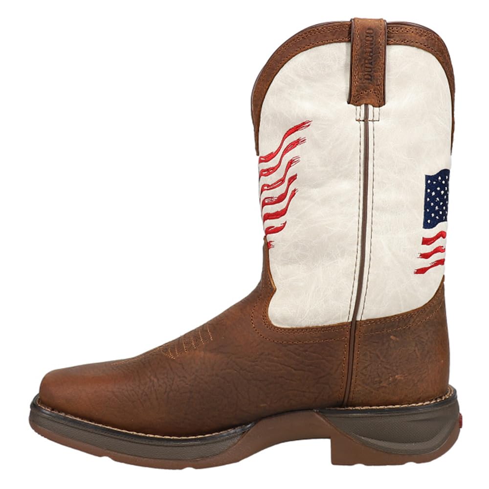 Durango Lil Little Kids Distressed Flag Western Boots - Comfortable Cowboy Boots for Toddlers & Young Girls - Perfect for Rodeos, Parties & Western Style Outfits